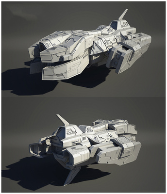 免費模型下載(機械-飛船)|機械/交通|三維|裂谷游戲 - 原創設計作品 